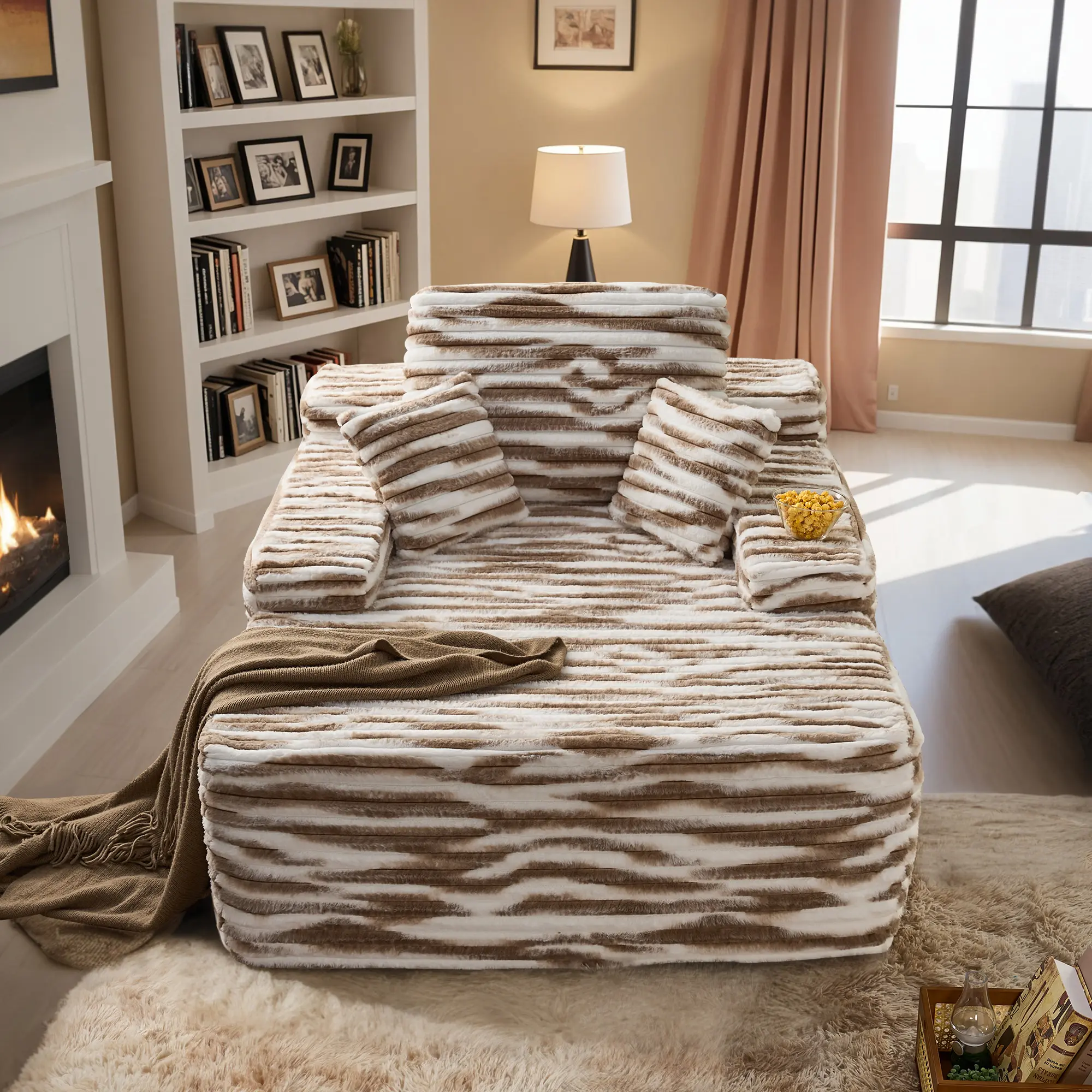 Zebra Print Faux Fur Basic model