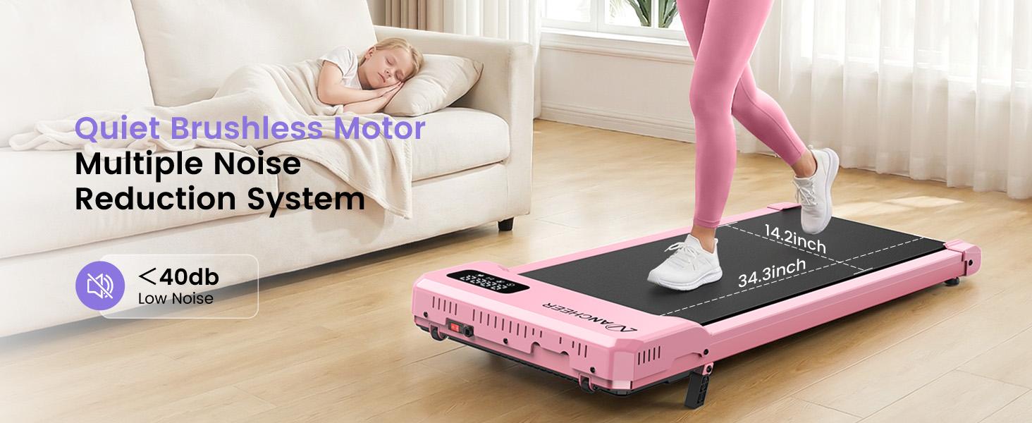 【 New Year】Walking Pad Treadmill with Incline - Under Desk Treadmills with Vibration Massage Plate, 2.5HP Compact Portable Treadmills for Home Small Spaces, Office, with Remote Control & LED Display