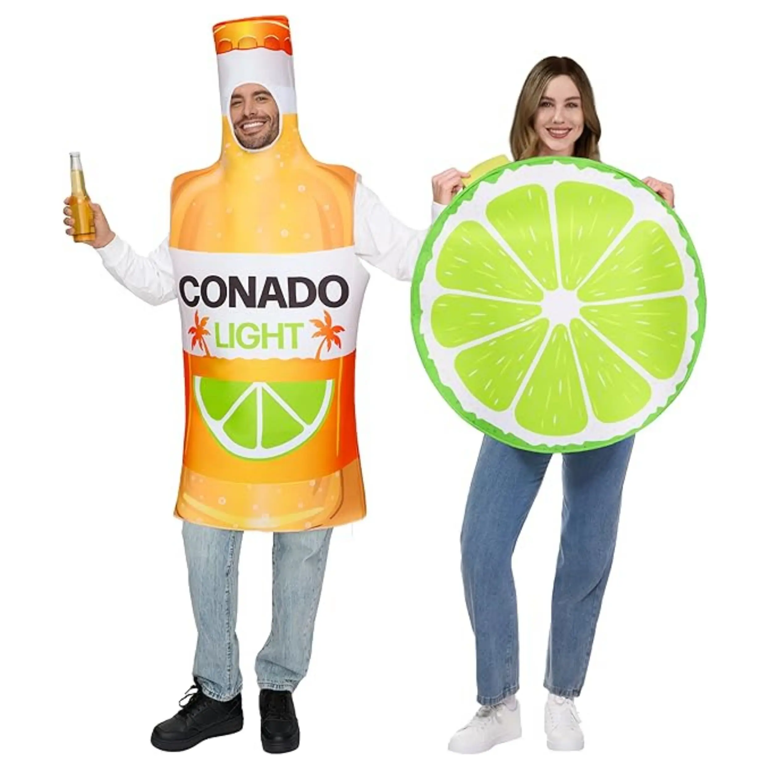 Couples Halloween Costumes, Adult Couple Funny Food Costume for Halloween Cosplay Party