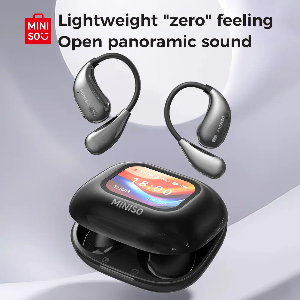 MINISO M95 True Wireless Open Ear Earbuds Bluetooth 5.4 IPX5 Waterproof 48Hours Play time OWS Headphones