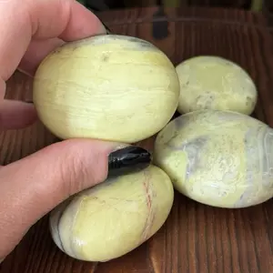 Serpentine Palm stone