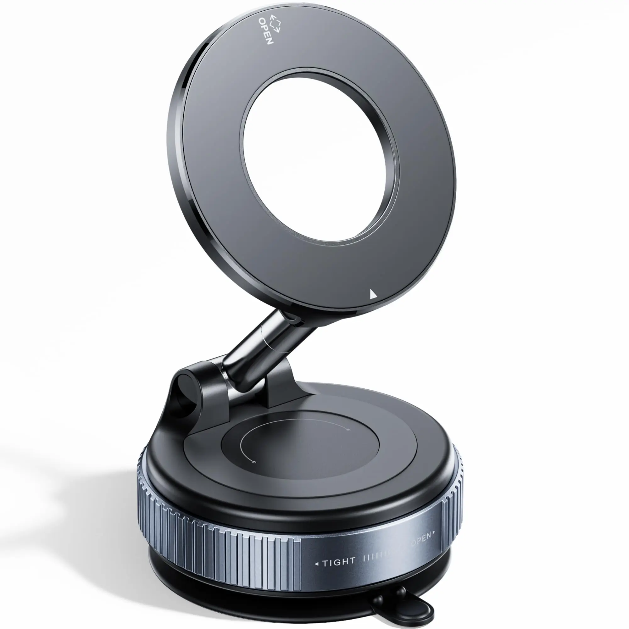 Aluminum Alloy Vacuum Suction Cup Car Phone Mount - MagSafe Dashboard Windshield Phone Holder for iPhone, Hands-Free Car Navigation Stand, Car Phone Stand tiktokshopbacktoschool,back to school,back to school haul