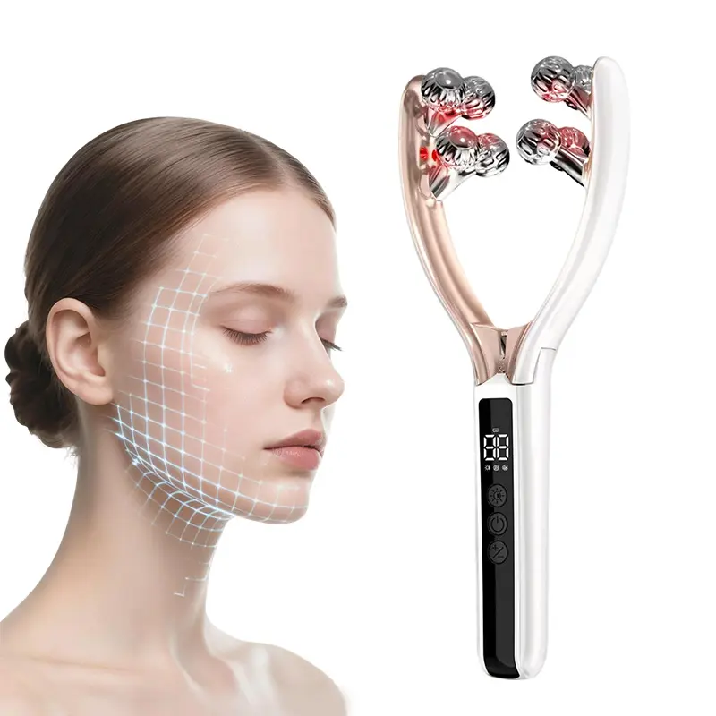 Electric Face Massager - Rechargeable Face Lifting Device, Portable Skin Care Tools for Daily Snatched Jawline, Circulation Boost, Puffiness Reduction & Wrinkle Removal Firming