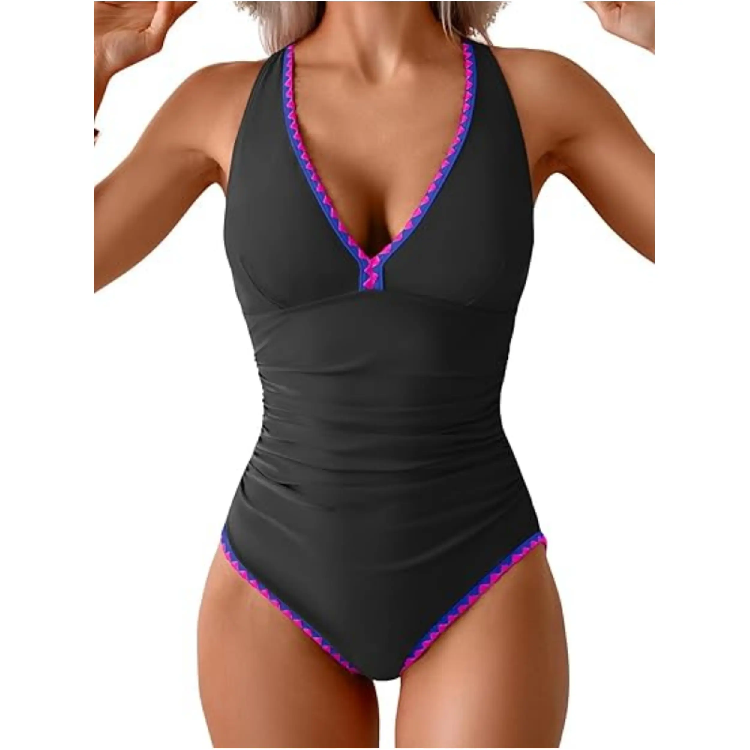 Black & Royal Blue & Hot Pink