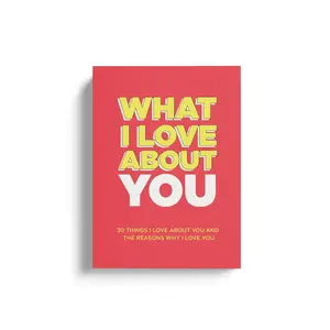 What I Love About You Fill-in-the-Blank Gift Book – Romantic Love Prompt Journal for Couples, Anniversary, Valentine’s Day, Birthday or Relationship Keepsake