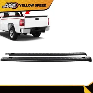 Fit For 2007-2013 Silverado 1500 2500 HD 3500 HD 6'6" Bed Rail Caps Cover Black Parts Truck