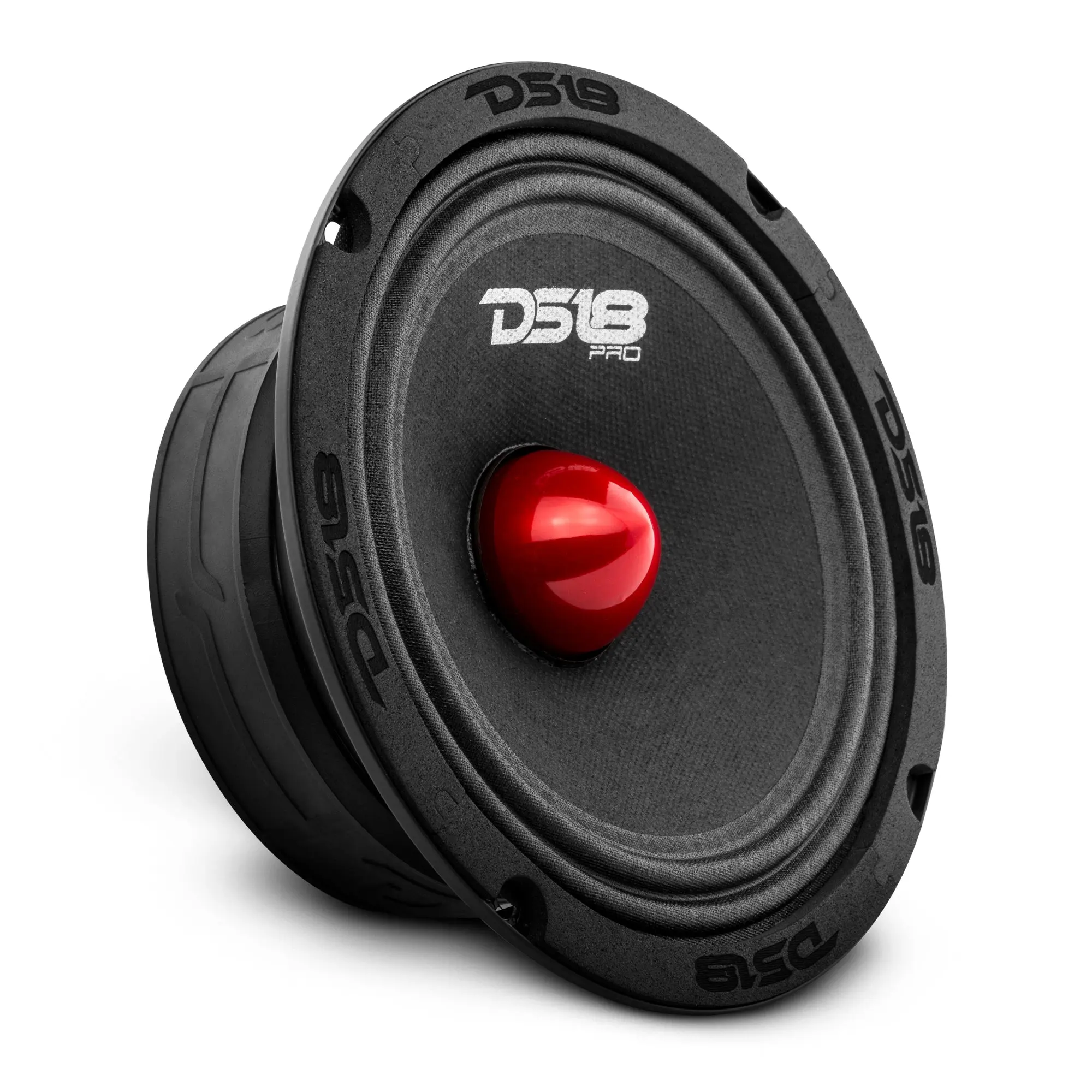 DS18 PRO GM6.4B 6.5" Midrange Car Speaker with Bullet, 140W RMS, 4-Ohm Pressed Paper Cone, Car Stereo Speaker, Automotive Audio Accessory