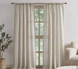 Brooklyn Loom Flax Linen 50x108 Window Curtain