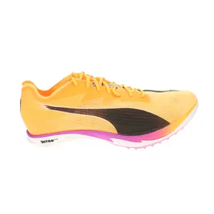 PUMA Mens Mid Distance Nitro Elite 3 & Field Distance Spikes Running Sneakers Shoes - Orange
