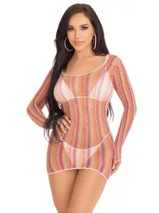 Midsummer Striped Mini Dress