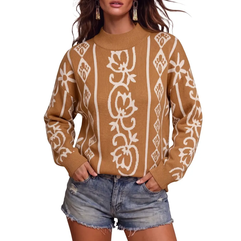 Dokotoo Women's Casual Long Sleeve Sweaters Loose Abstract Knit Pullover Sweater Jumper Tops Dokotoo Women's Casual Long Sleeve Sweaters Loose Abstract Knit Pullover Sweater Jumper Tops