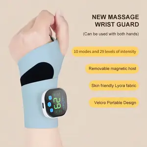 Hand Massager Wrist EMS Pulse Therapy Device for Carpal Tunnel & Arthritis Relief 10 Modes 29 Levels with Heating for Hands & Wrist Portable Therapy Gift for Men Women