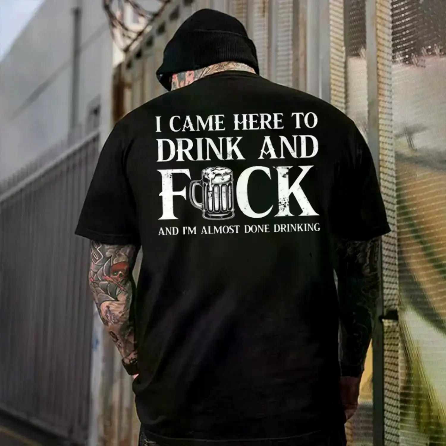 I Came Here To Drink And FCK Shirt - T-Shirt, Sweatshirt, Hoodie, Funny Drinking Shirt, Printed Graphic Hoodie, Daily Casual Cotton Menswear.,cnashirt,Muppet
