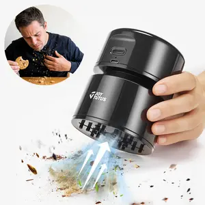 Joytutus Mini Desktop Vacuum Cleaner Handheld USB Wireless Portable Compact Plastic Cleaner for Car Seat Keyboard Crumbs Hair Ashes Home Use Versatile Design with Free Halloween Sticker