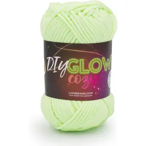 DIY Glow Cozy, Glow in The Dark Yarn for Crocheting, Knitting & Crafts, Neon Green, 1 Pack