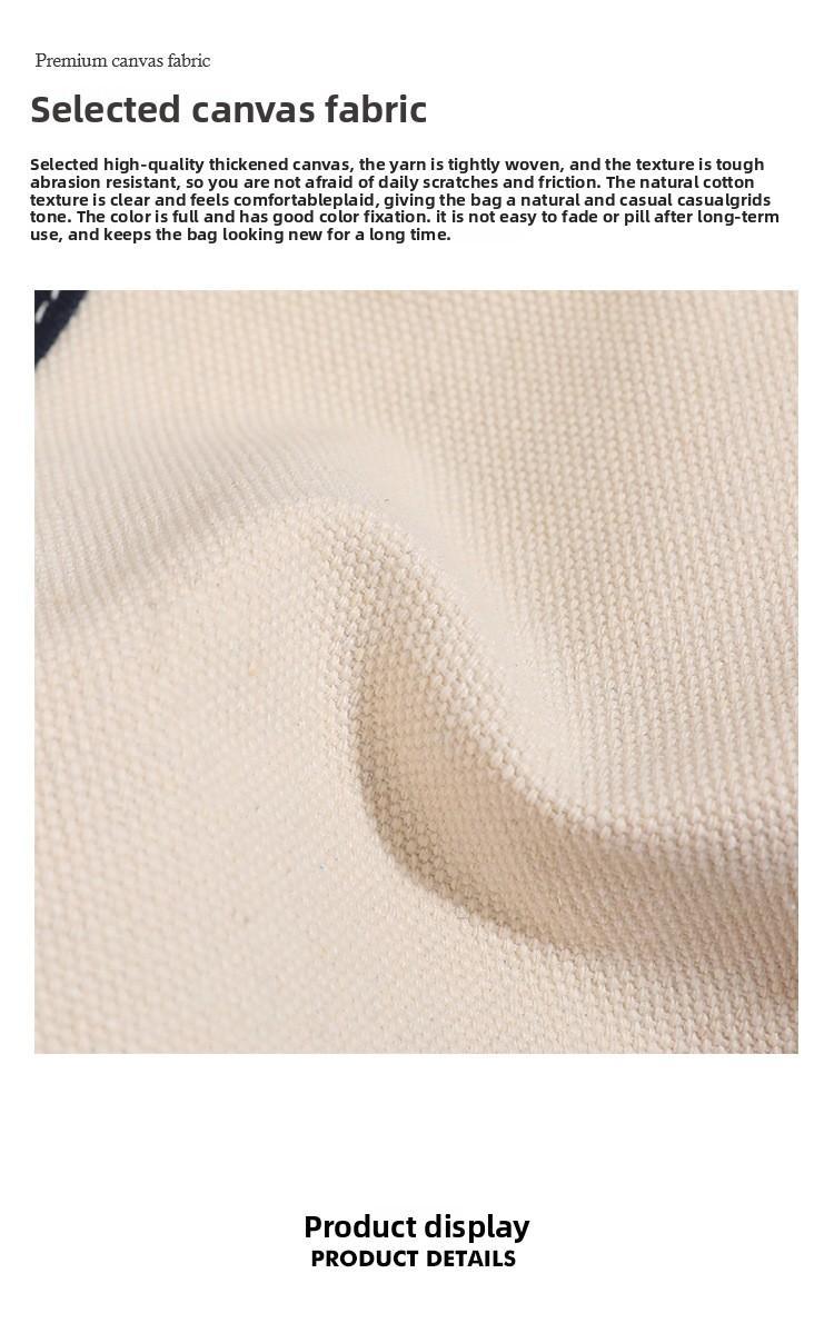 Canvas Tote Bag for Women 2025 New Arrival Luxurious Niche Design Color-Blocked Handbag Spacious Commuter Tote Versatile Everyday Bag
