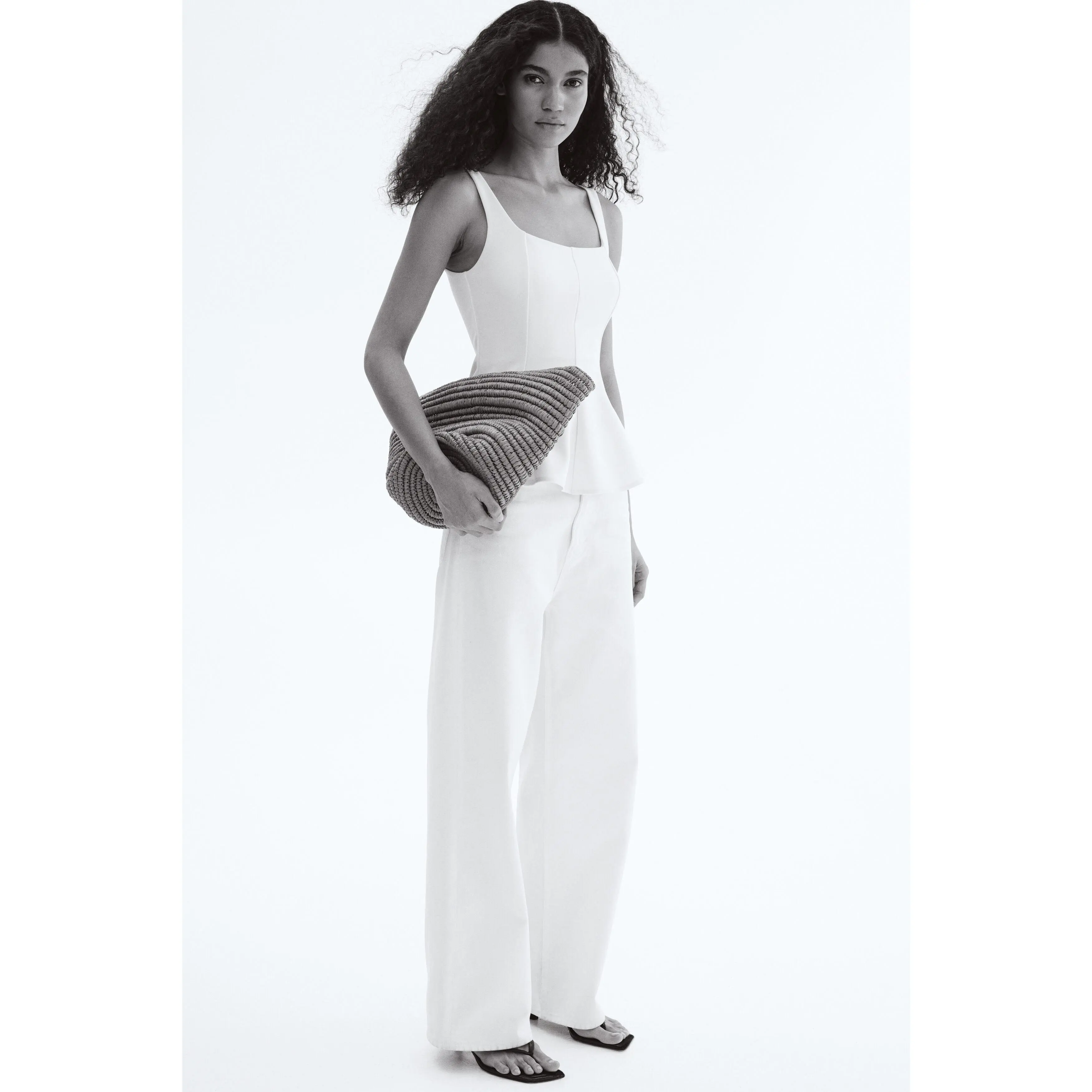 H&M Peplum vest top