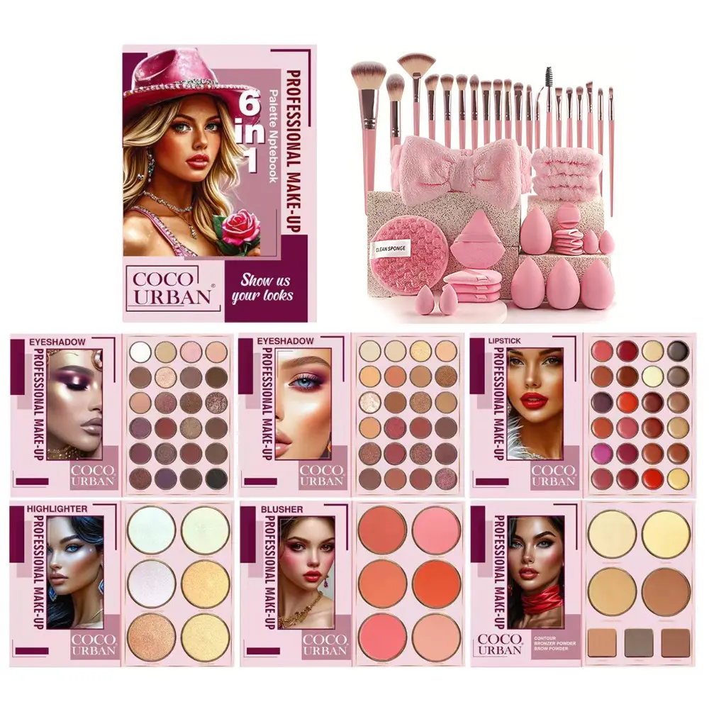 91colors 6-in-1 Professional Eyeshadow Palette - Rich Color Selection, Ultra Blendable Texture, Upgrade Daily & Party Eye Makeup, Multi-scenario Versatile Makeup Palette