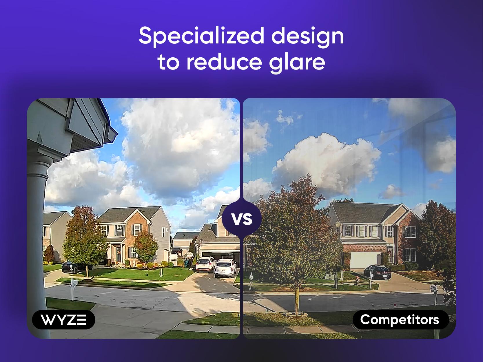 Wyze Window Cam — Wired 1080p HD Window Mount Security Cameras, Alexa & Google Assistant Smart Home Compatible, Upgraded Color Night Vision, 24/7 recording w/ Micro SD, AI-Powered Motion Detection, Safety