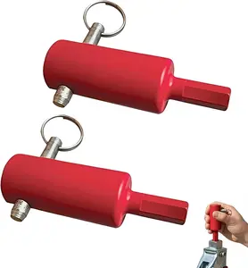 2Pcs Trailer Jack Drill Adapter Heavy Duty Power Drill Crank Handle 1" Handle Studs 10X Faster for Dump Flatbed Livestock Trailers