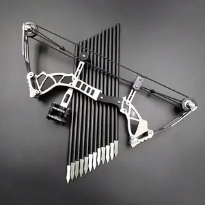 9.5" Mini Composite Bow Set, Archery Target Shooting, Portable Bow, Backyard Shooting, Casual Archery, Compact Design, High Quality Arrows Stainless Steel Hunting Bow ,Perfect Stress Relief Kit to Release Pressure