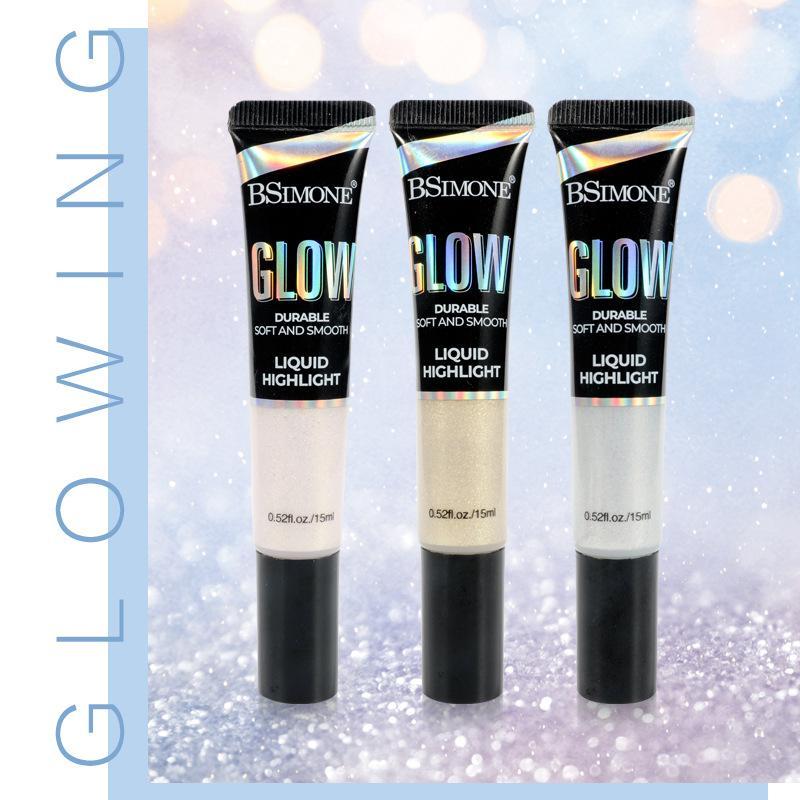 Liquid Highlighter Makeup, Natural Glow Face Body Highlighter Stick, Silky Smooth Light Liquid Luminizer, Long Lasting Highlight Face Illuminator Make up