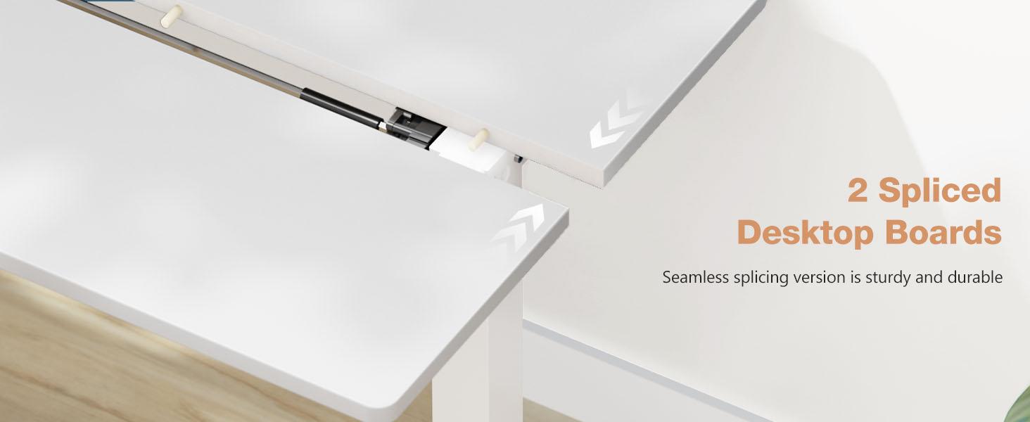 SweetFurniture S -  Electric Standing Desk with Memory Preset, Ergonomic Height Adjustable Table with T-Shaped Metal Bracket Modern Workstations