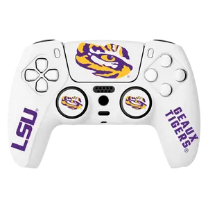 VarsityGripz LSU Tigers Controller Grip Bundle - Purple & Gold Silicone Cover for Gaming Console
