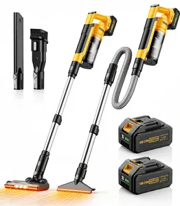 qimedo 8000mAh Cordless Vacuum Cleaner with 2 Batteries, 700W Powerful Suction, Hepa Filter & 2L Dust Cup, 7 in 1 Stick Vacuum for Home, Hardwood Floor, Pet Hair, Dorm