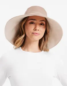 Ultra Wide Cotton Linen Hat UPF 50+