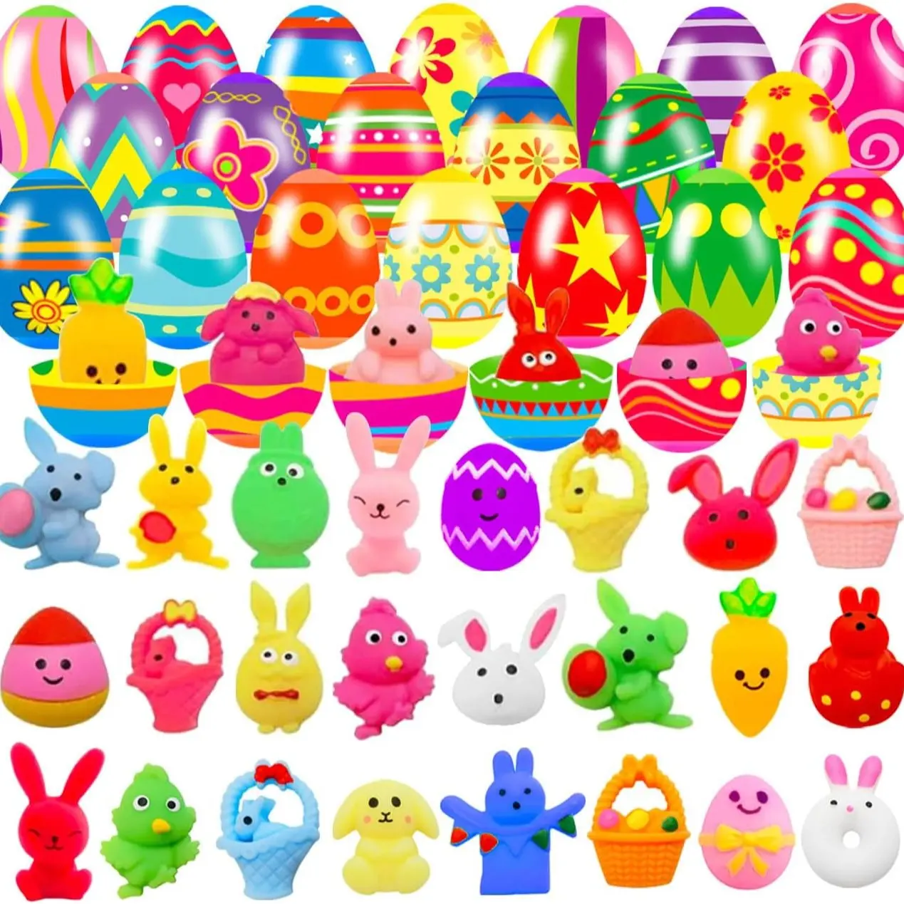 Easter Eggs with Fidget Toys Great for Kids Girls 