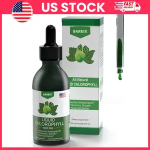 Chlorophyll Liquid Drops for Adults | Plant-Based Liquid Chlorophyll Supplement, Natural Mint Flavor Water Drops | Vegan Non-GMO Green Nutrition Wellness Supplement | Easy Mix Daily Liquid Supplement for Drinks, Smoothies & Water, 120 Servings Bottle