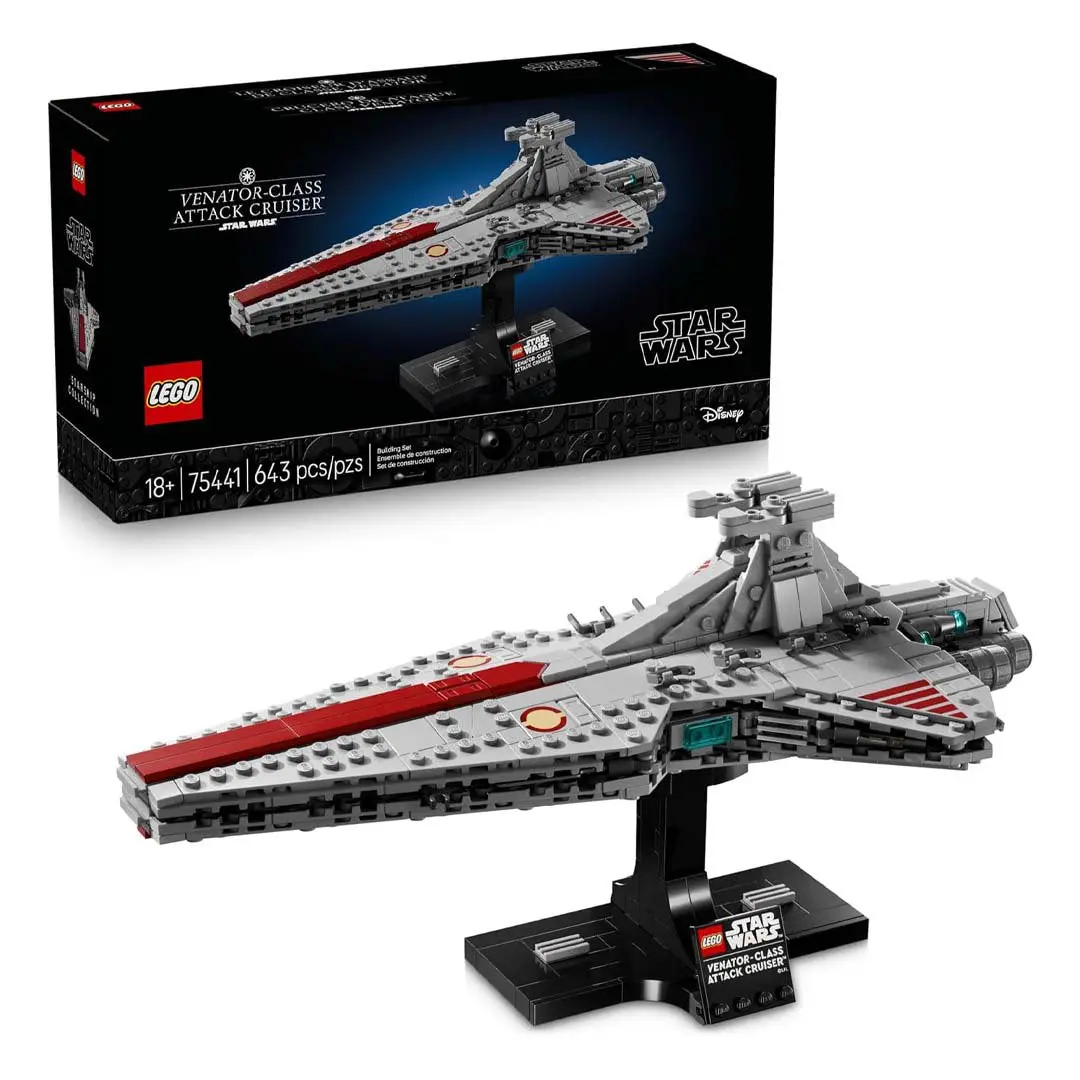 LEGO Star Wars Venator-Class Attack Cruiser (75441) – Creative DIY Ship Model Building Set, Model Building Kit, Building Sets, Model Building Kits