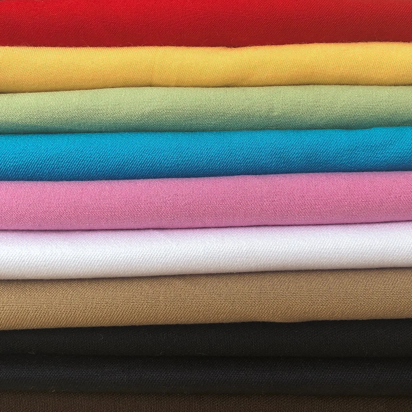 54" 96% Organic Cotton Twill Fabric - 4-Way Stretch Spandex, Dressmaking Fabric for Jackets, Apparel, Blue Daily Wear, Everyday Clothing, Solid, Continuous Yard