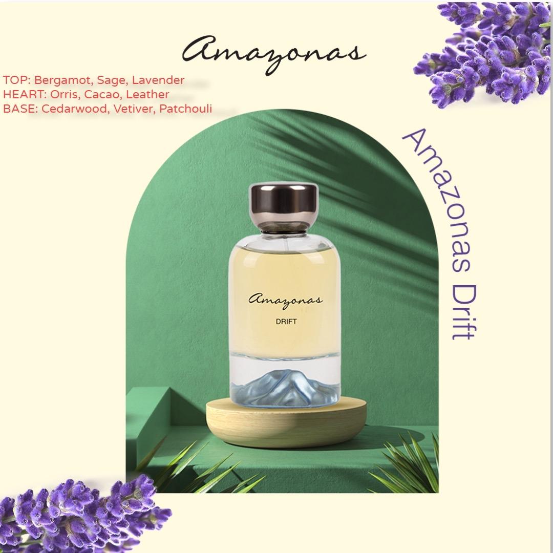 Atralia Amazonas Drift EDP For Men 100ml (3.4 Oz)  - Long Lasting Men's Fragrance