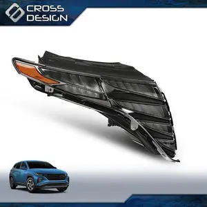 CROSSDESIGN Front LED DRL Headlight Assembly Fit For 21-24 Hyundai Tucson Right Passenger RH