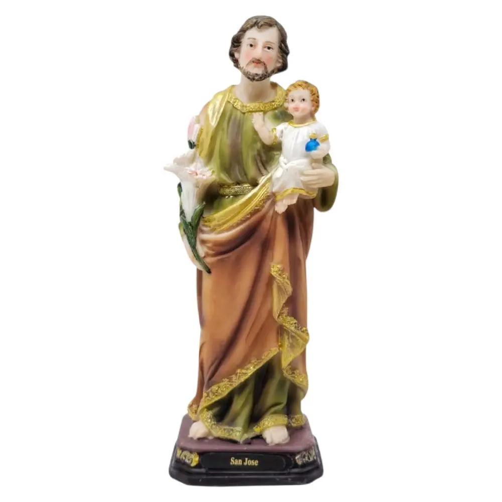San Jose 8" Inches Tall 25039-8 Santo Estatua St Saint Joseph Brand New  Religious Decor Ornaments Patron Saint of Fathers