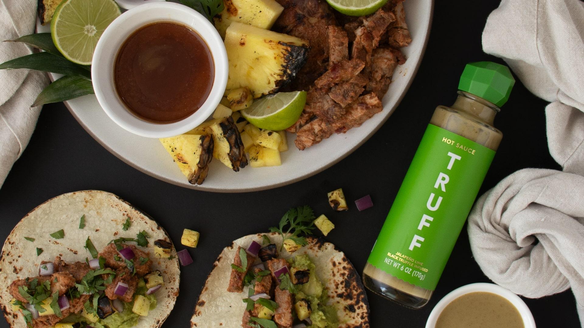 TRUFF Jalapeño Lime Hot Sauce, Gourmet Hot Sauce with Black Winter Truffles, Green Jalapeño Peppers, Black Truffle Oil, Unique Truffle Flavor Dip, 6 oz