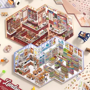 DIY Kawaii  Convenience Store Landscape Stickers