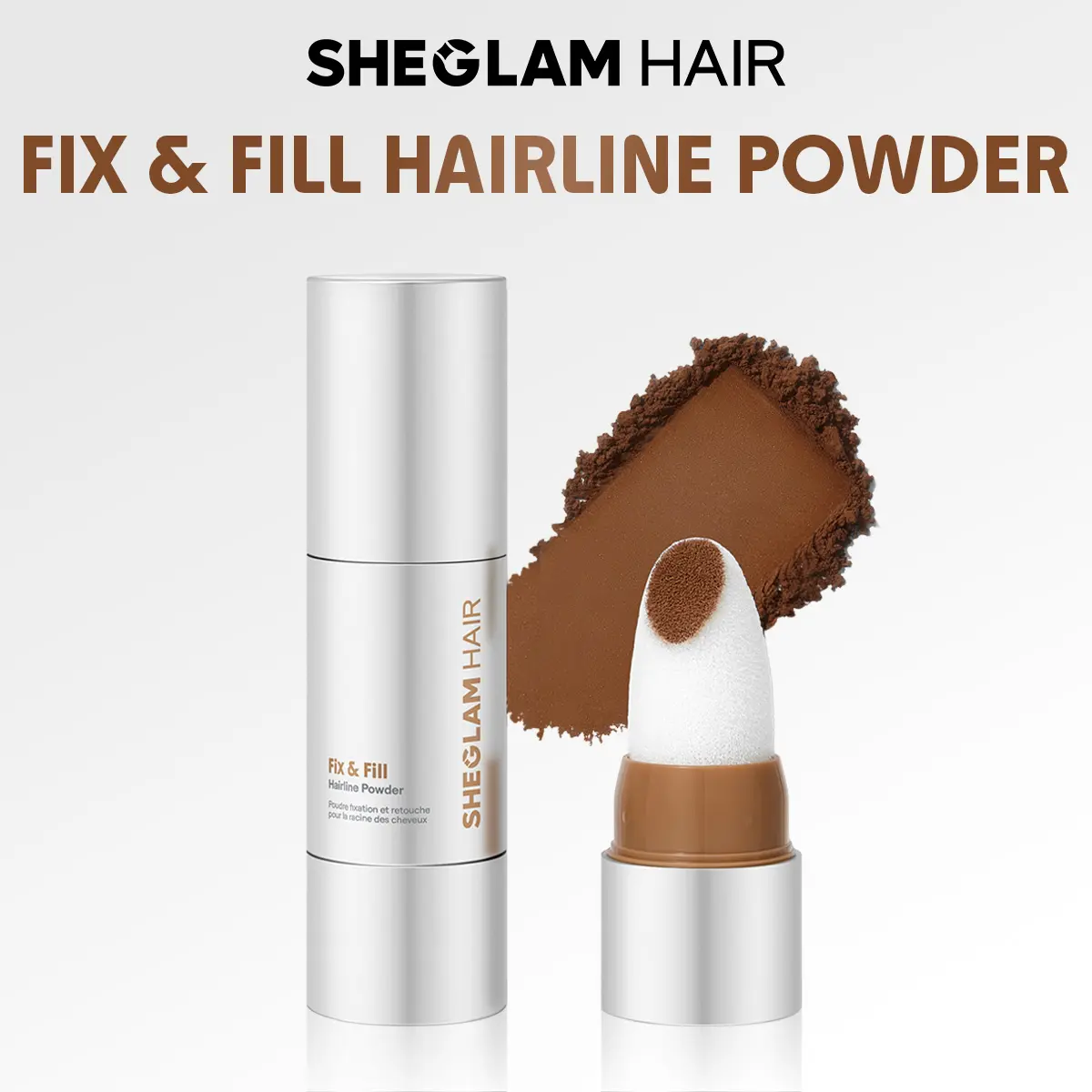 SHEGLAM HAIR Fix & Fill Hairline Powder | Hairline Powder Stick | Long-Lasting Results | Fine Texture | Cover Bald Spots | Hairline Contouring Shadow | Sparse Hairline | Waterproof | Women & Men#hair care #hair products #girly essentials