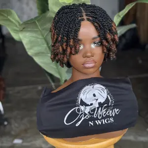 Kinky twist 1/30 color ready to ship,This is a closure glueless wig made to fit with adjustable straps.