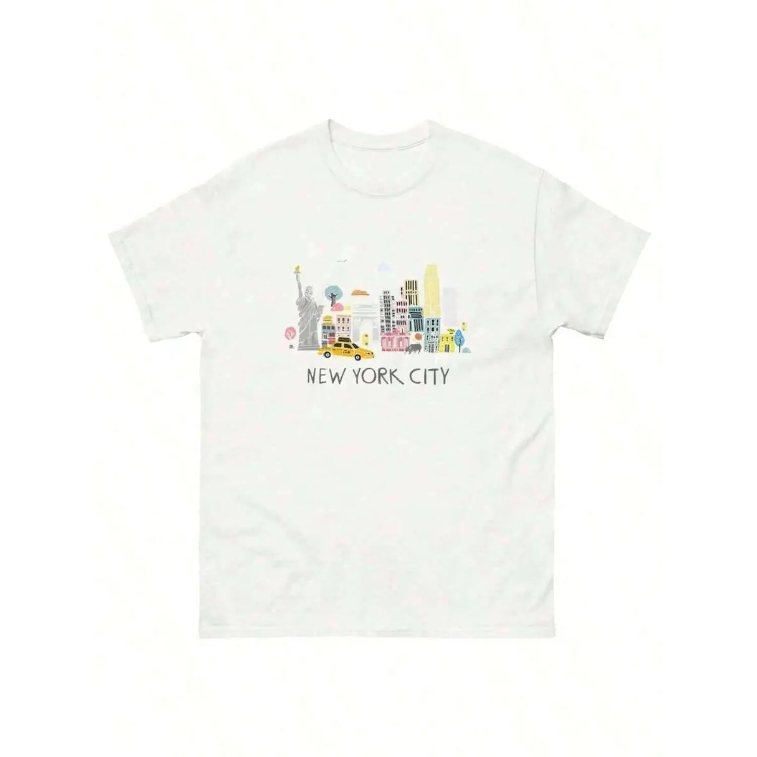 100 Percent Cotton Humorous New York City T Shirt for Enthusiasts Perfect for Summer Wear
