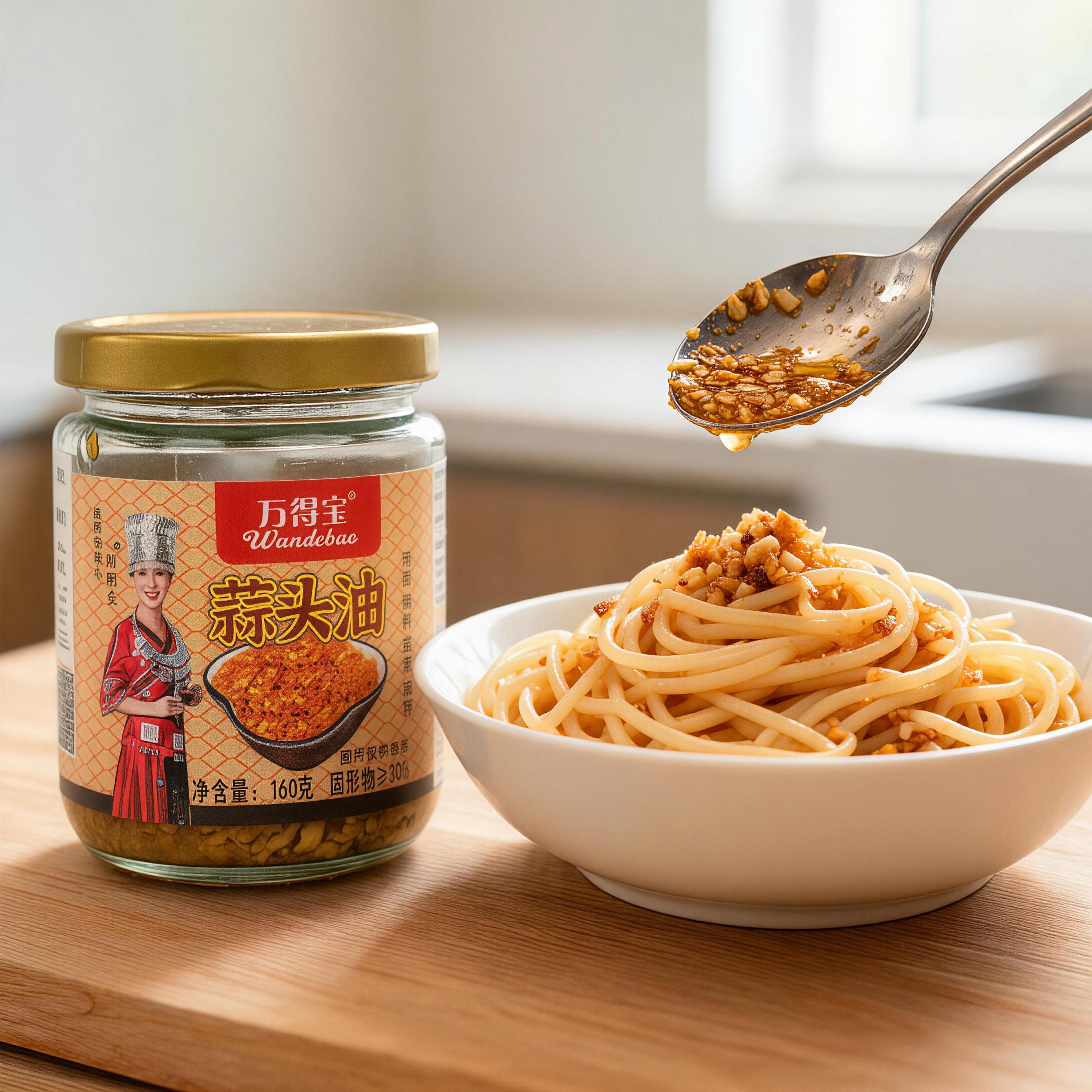 Pure Garlic Infusion Oil 160g - Vegan Safe Plant-Based Savory Seasoning, Chinese-Style Topping for Ramen, Roasted Veggies, Dairy-Free Rich Allium Flavor for Home Chefs#backtoschool