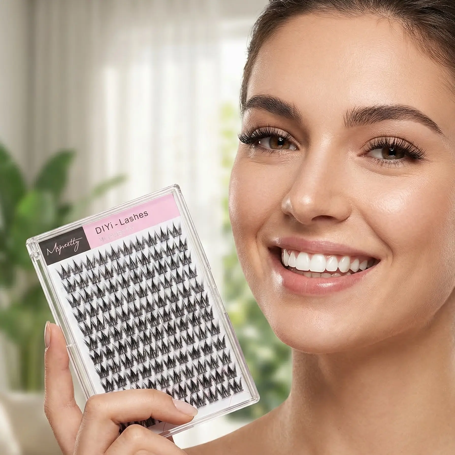 lashi my lashes Volume Lash One Cluster Eyelashes for Daily Use Similar Wet Styles of Makeup Enhancing Look Eyelashes Cosmetic