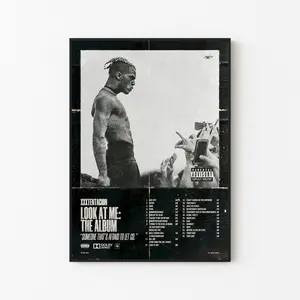 [New Music Decor - Sale Up To 40%] [Unframe] XXXTentacion Music Poster, Emotional Rap Wall Art, Dark Aesthetic Bedroom Decor, Iconic Artist Print, Gift For Music Fans