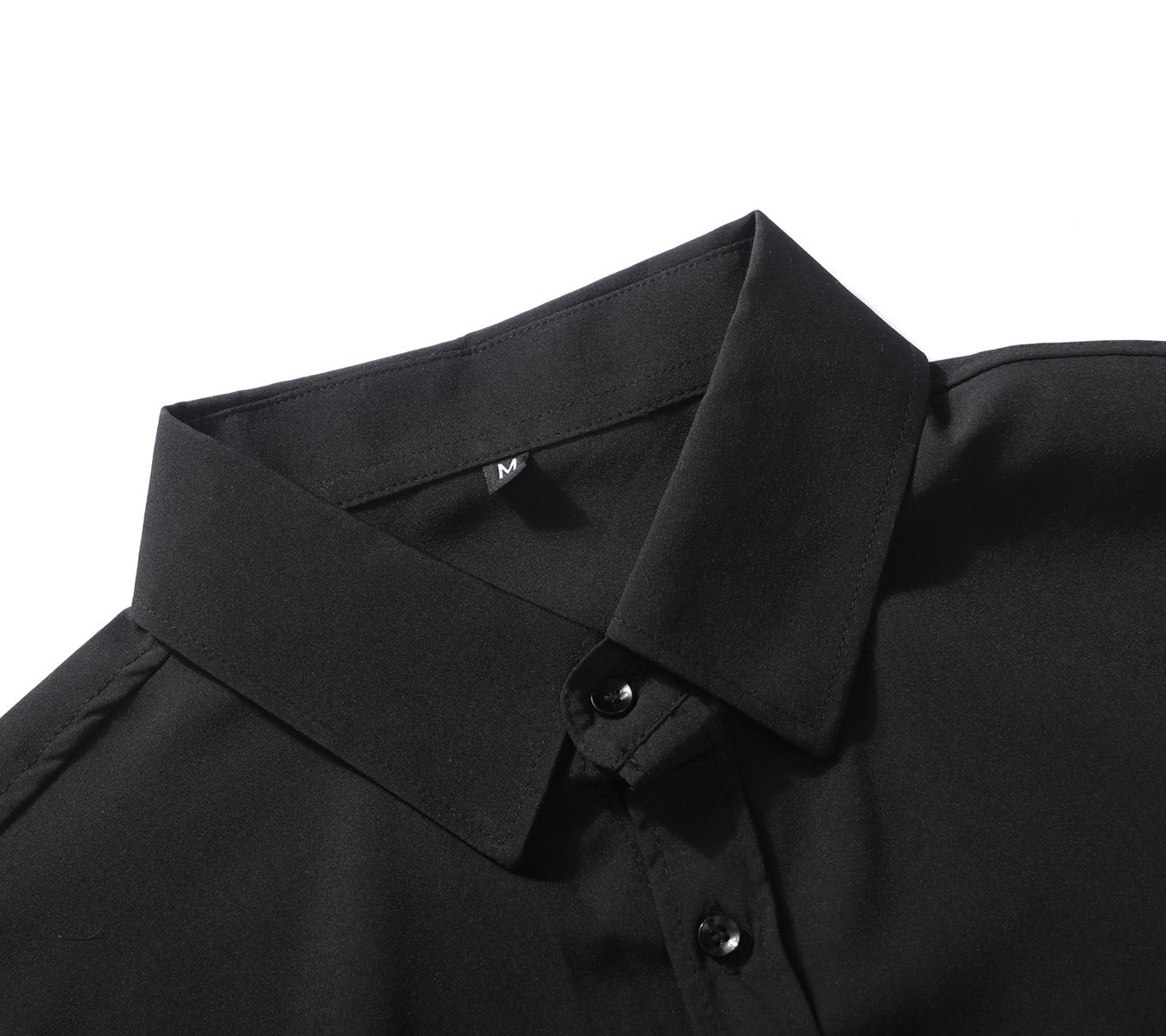 Men's Shirt Long Sleeve Wrinkle-Free Four-Sided Stretch Business High-End Shirt