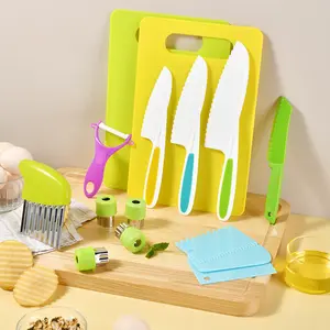 28PCS/13PCS Toddler Play Kitchen Toys for Kids -Safe Kids Kitchen Set for Real Cooking Cutting Board Crinkle Cutters Montessori Toddler Cooking Toy Set kids  house  toy toddler kid gift Kid-Friendly Wooden Kitchen Knife Set