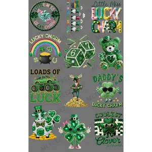 LITTLE MISS LUCKY CHARM (YOUTH) (1) PREMADE GANGSHEET - 22X36 DTF TRANSFERS - DIRECT TO FILM