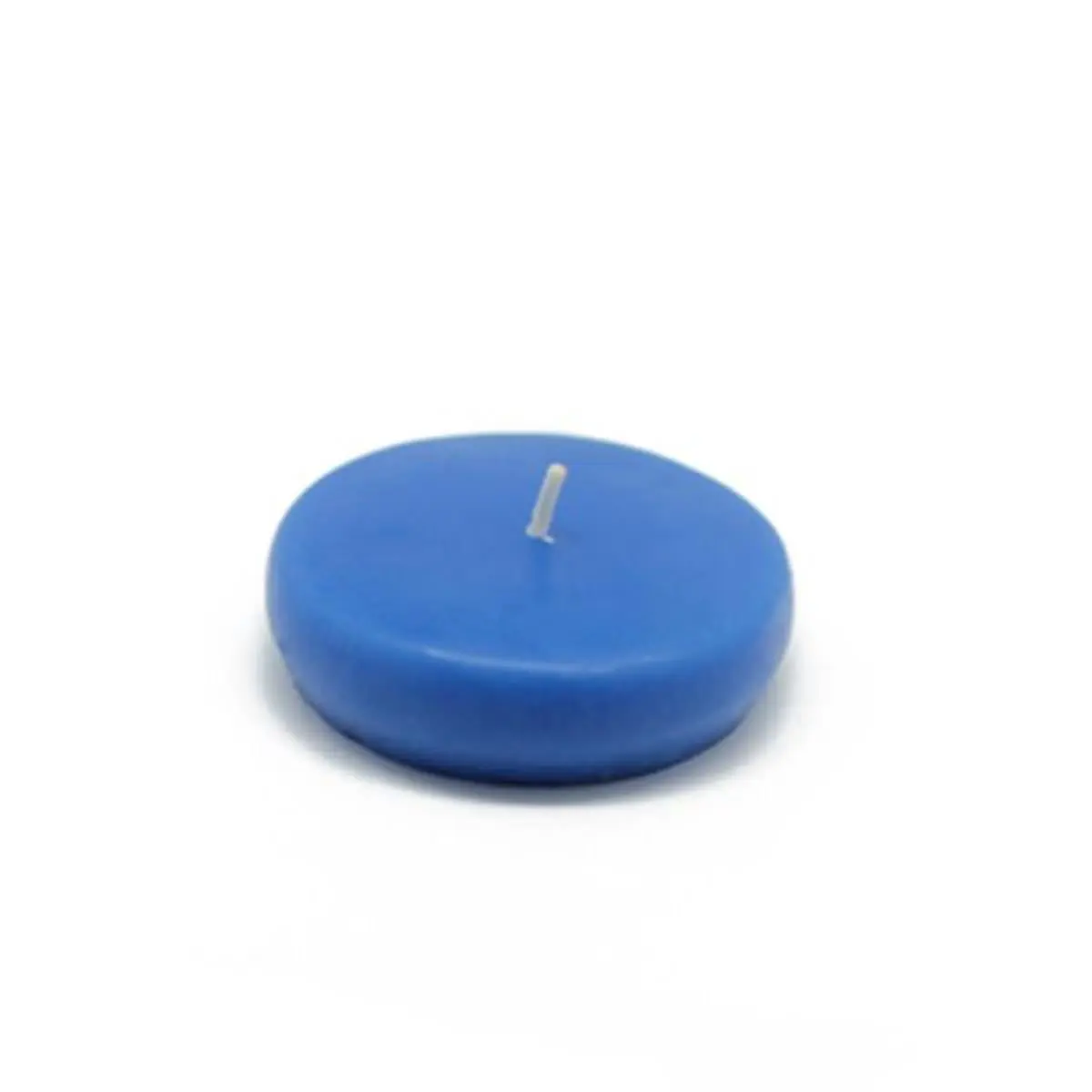 212 MAIN Water Floating Candles - 24-Piece 2.25 in. Round Blue Discs, Unscented Handpoured Wax, 4-Hour Burn Time, Portable Camping Hiking Lights, Ornaments for Weddings, Light Up Your Space Outdoor Decor