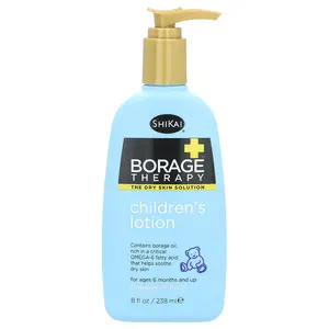 Shikai Borage Therapy, Children's Lotion, For Ages 6 Months and Up, Fragrance Free, 8 fl oz (238 ml)